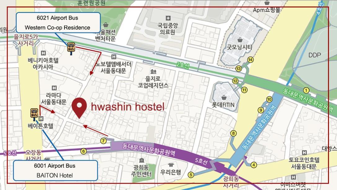 Dongdaemun Hwashin Hostel Seul Zewnętrze zdjęcie